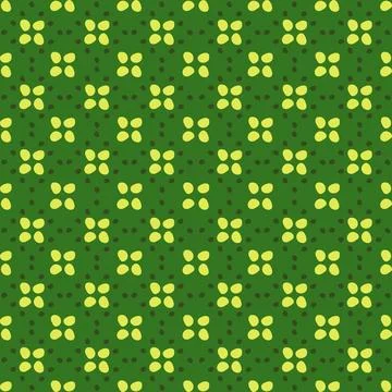 Seamless pattern decorative template texture with green. Stock Illustration