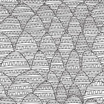 Seamless pattern with decorative waves, design element. marine background 스톡 일러스트