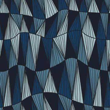 Seamless pattern with decorative waves, design element. marine background Stockillustratie