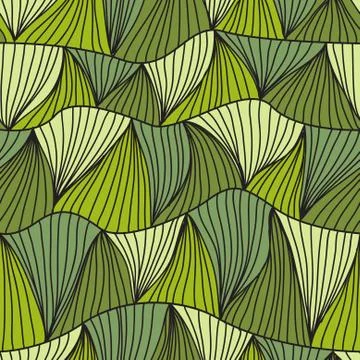 Seamless pattern with decorative waves, design element. marine background 스톡 일러스트