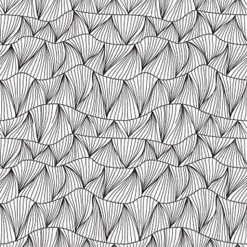 Seamless pattern with decorative waves, design element. marine background 스톡 일러스트