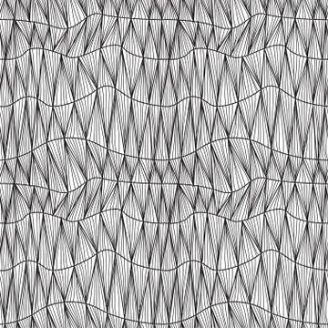 Seamless pattern with decorative waves, design element. marine background Illustrazione stock