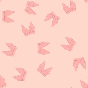 Seamless pattern delicate bra lace cartoon vector Stock Illustration