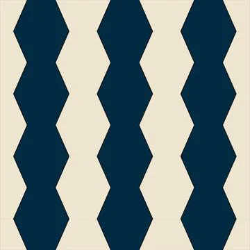 Seamless pattern of delicate cream and blue shapes on a black background Stock Illustration