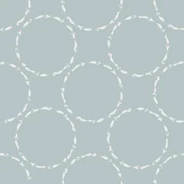Seamless pattern with delicate floral wreaths . Vector background for surfa.. Stock Illustration