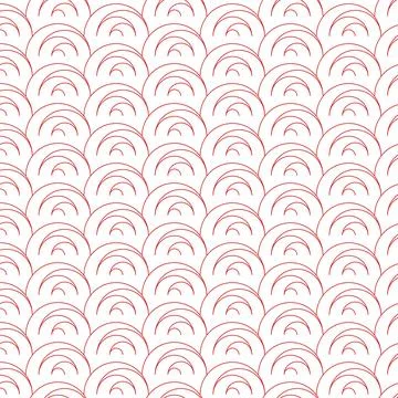 Seamless pattern of delicate pink arches on white Stock Illustration