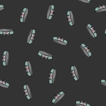 Seamless pattern delicious crepe maker cartoon vector Illustrazione stock