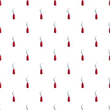 Seamless pattern with dental explorer tools Illustrazione stock