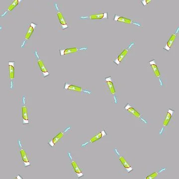 Seamless pattern dental toothpaste cartoon vector sign color Stock Illustration
