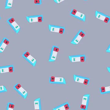 Seamless pattern deodorize shoe cleaning cartoon vector Stock Illustration