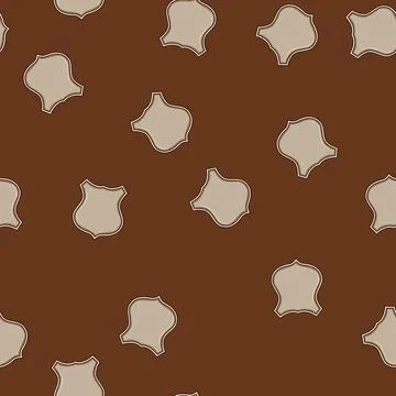 Seamless pattern department sheriff badge cartoon vector Stock Illustration