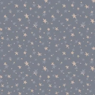 Seamless pattern design abstract sky stars gray pink beige, doodle simple sca Stock Illustration