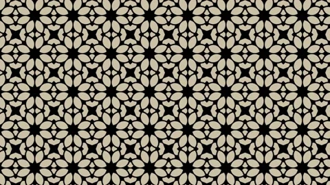 Seamless pattern design with floral background elements and beautiful Stock Footage 202109398