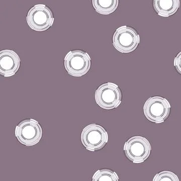 Seamless pattern design grommet ring cartoon vector Stock Illustration