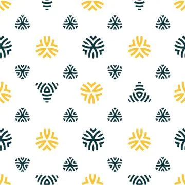 Seamless pattern design. Modern stylish texture. Repeating geometric ornament on Stock Illustration