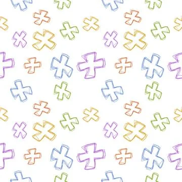 Seamless pattern design shape abstract doodle background illustration 스톡 일러스트