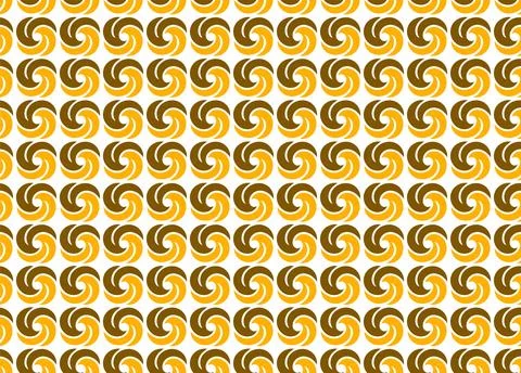 Seamless pattern design of spirals and arcs connected into a continuous loo.. Illustrazione stock