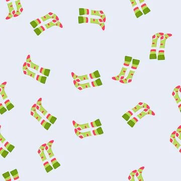 Seamless pattern designer socks soccer cartoon vector イラスト素材
