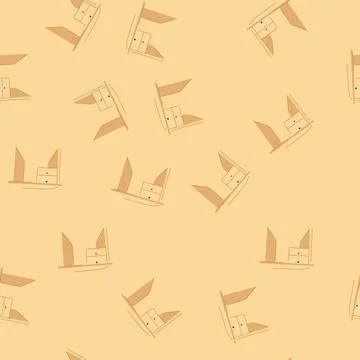 Seamless pattern desk kid table cartoon vector Stock Illustration