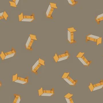 Seamless pattern desk kid table cartoon vector Illustrazione stock