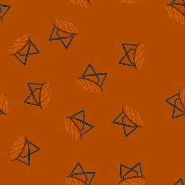 Seamless pattern desk wood table cartoon vector イラスト素材