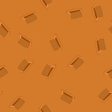 Seamless pattern desktop book reading stand cartoon vector Illustrazione stock