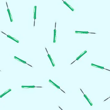 Seamless pattern desolder soldering iron cartoon vector 스톡 일러스트