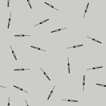 Seamless pattern desolder soldering iron cartoon vector イラスト素材