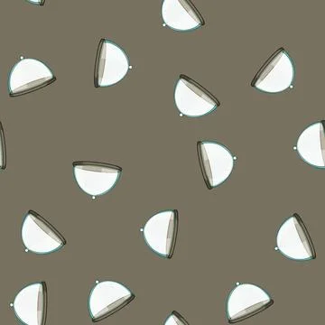 Seamless pattern dessert cake dome cartoon vector Stock Illustration