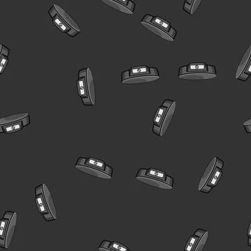 Seamless pattern dessert crepe maker cartoon vector Illustrazione stock