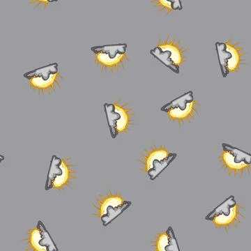 Seamless pattern destruction explosion effect cartoon vector イラスト素材