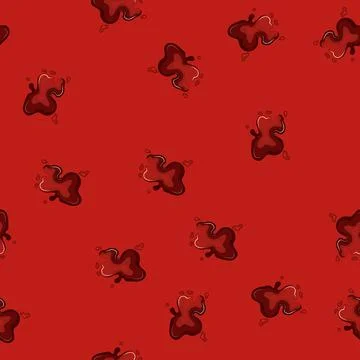 Seamless pattern detection blood stain cartoon vector Stock Illustration