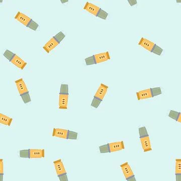 Seamless pattern detox blender cartoon vector Ilustração Stock