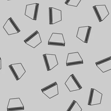 Seamless pattern device compact photo printer cartoon vector Stockillustratie
