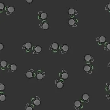 Seamless pattern device headphones wireless cartoon vector 스톡 일러스트