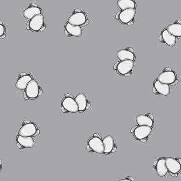 Seamless pattern device headphones wireless cartoon vector Stockillustratie
