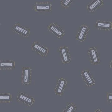 Seamless pattern device microchip cartoon vector Stockillustratie