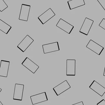 Seamless pattern device phone glass screen cartoon vector Stock Illustration