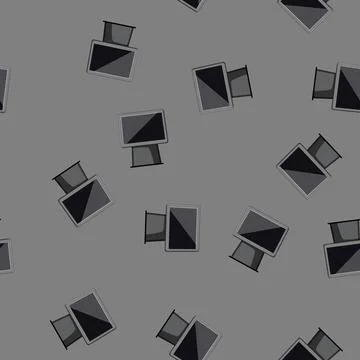Seamless pattern device pos terminal cartoon vector Stock Illustration