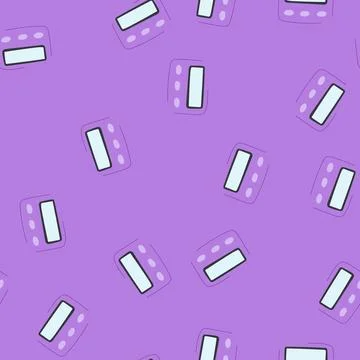 Seamless pattern device shower timer cartoon vector 库存插图