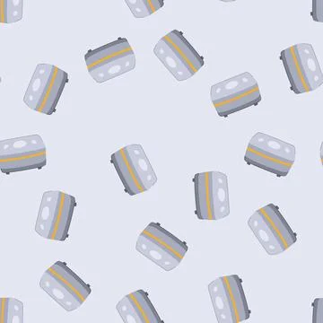 Seamless pattern device smart home hub cartoon vector Stock Illustration