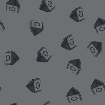 Seamless pattern device wireless charger cartoon vector Stockillustratie