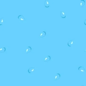 Seamless pattern dew water drops cartoon vector イラスト素材
