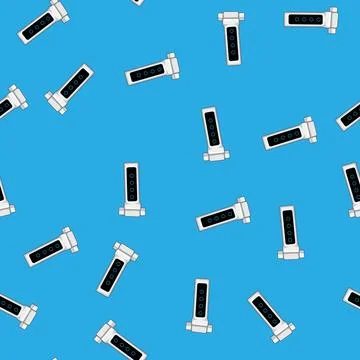 Seamless pattern diagnosis spirometer cartoon vector Stock Illustration
