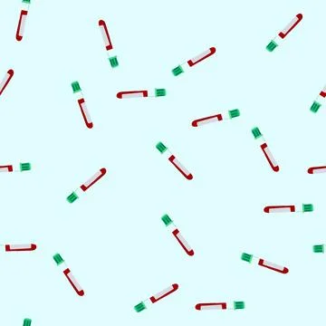 Seamless pattern diagnostics blood test vial cartoon vector イラスト素材