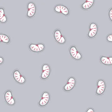 Seamless pattern dial speedometer cartoon vector Illustrazione stock