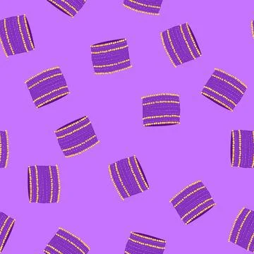 Seamless pattern diamond bracelet churi indian cartoon vector Stock Illustration