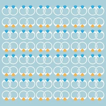 Seamless pattern Diamond ring vector image Stock Illustration