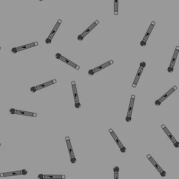 Seamless pattern diaphragm radio microphone cartoon vector Stock Illustration