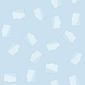 Seamless pattern diary notebook line page cartoon vector Stockillustratie